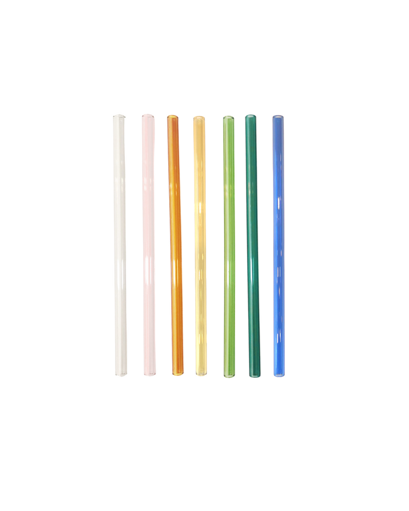 Clear Glass Reusable Straw- Straight/Bent