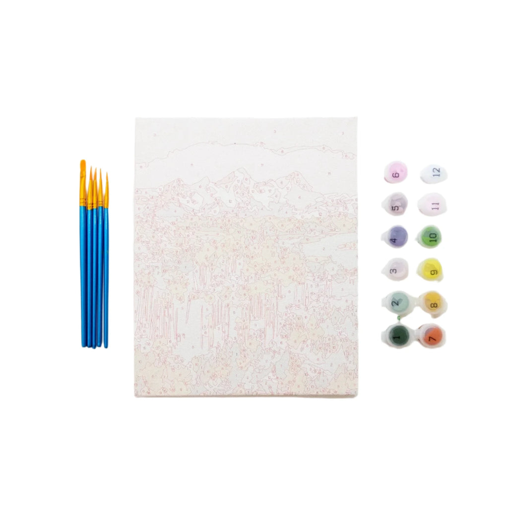 Mini Canvas Paint-By-Number Kit