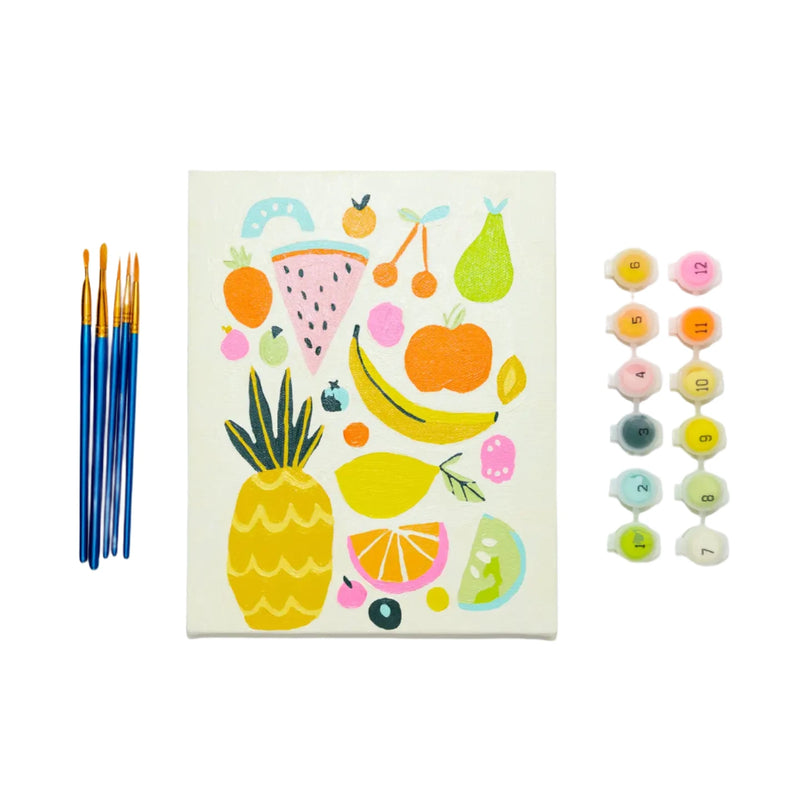 Kids Mini Canvas Paint-By-Number Kit